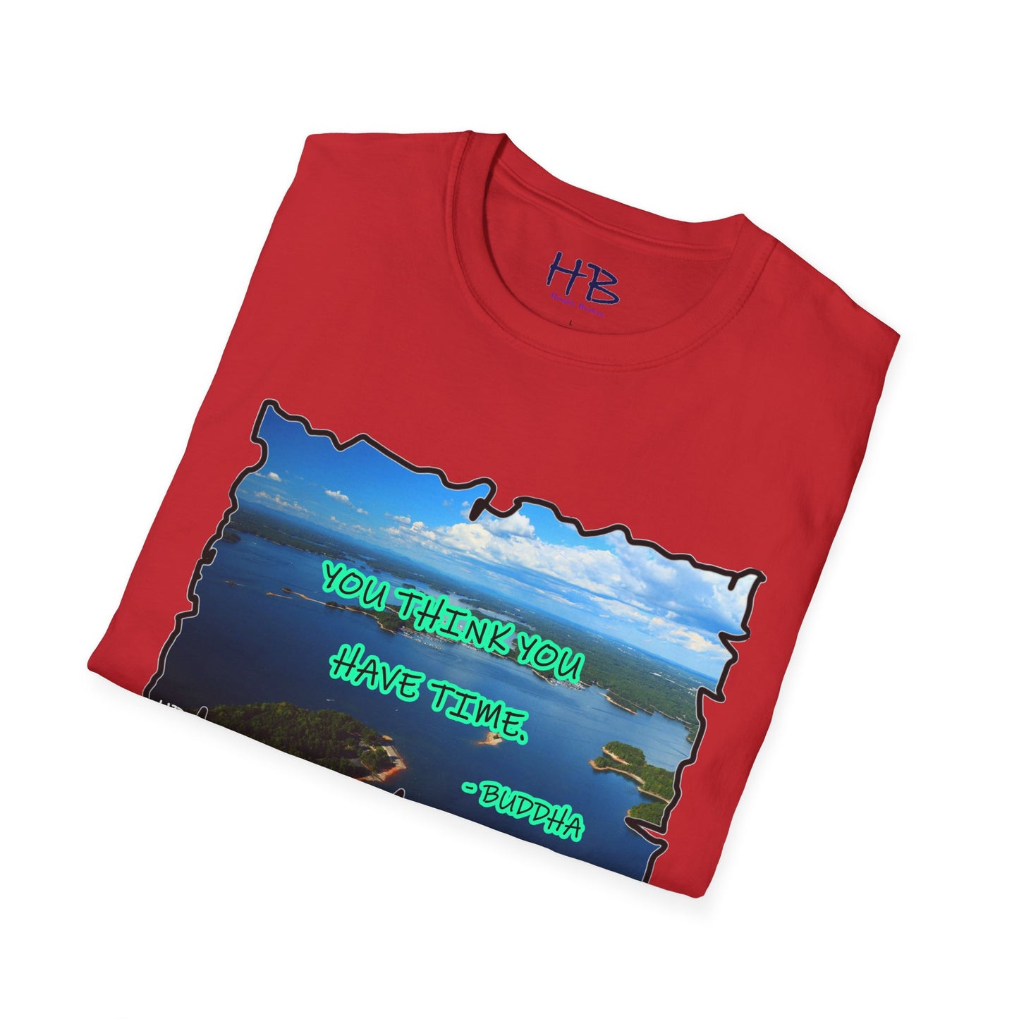 Buddha's Timeless Horizon Harmony; Philosophical Mirage Ethereal Lake Sunset Discourse 6