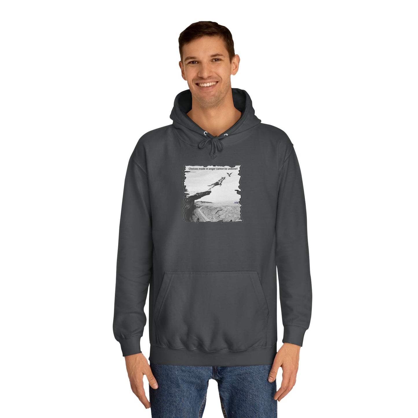 UnWise Woof Cliffhanger Choice Anger's Edge (Hoodie - Cozy and Durable)
