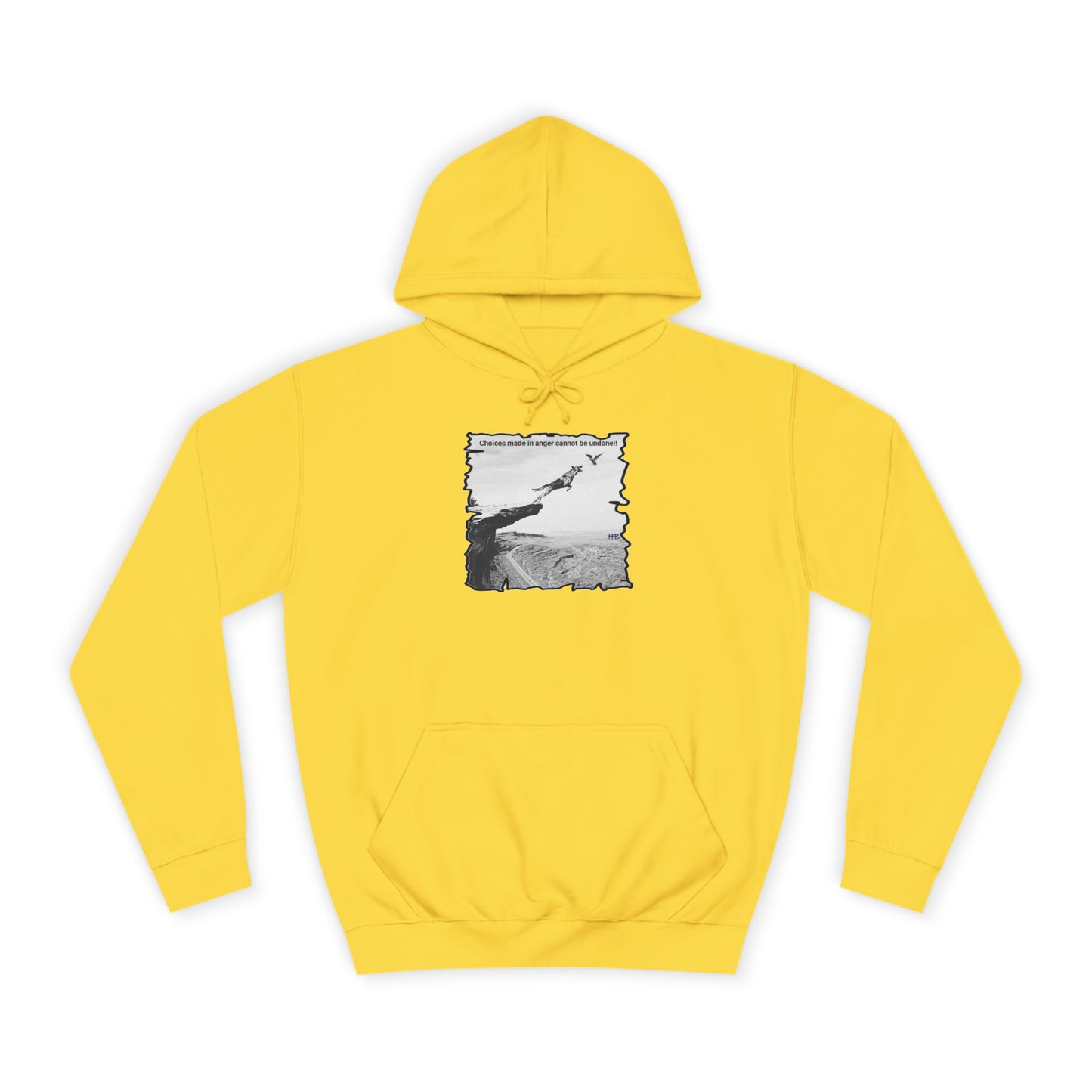 UnWise Woof Cliffhanger Choice Anger's Edge (Hoodie - Cozy and Durable)