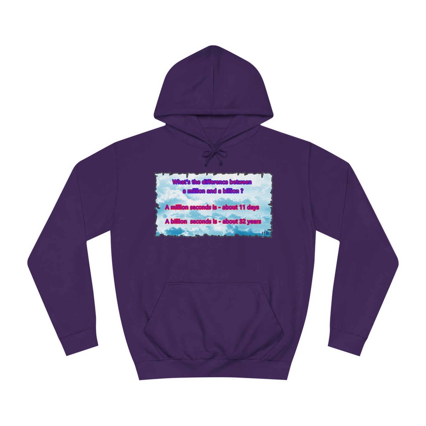 Get Yours Now -- Difference between million and billion calculated in seconds (Hoodie - Cozy and Durable)