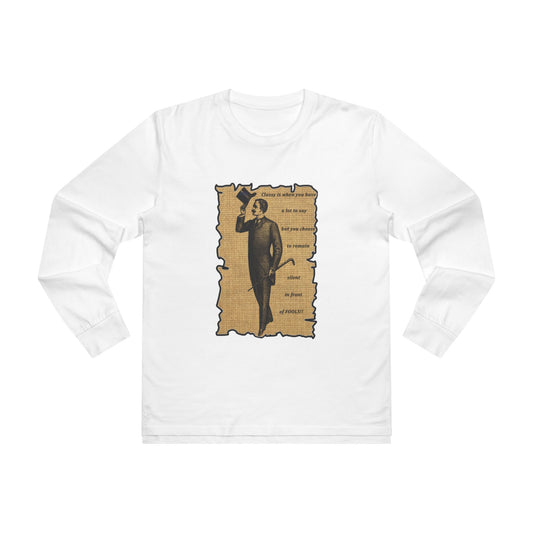 Sophisticated Vintage Silence (Men's Base Longsleeve Tee - All-Season Wear)