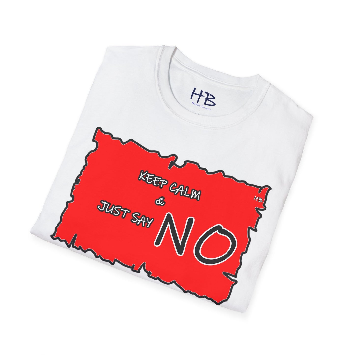 The Fearless Bold Red Attire with a Powerful Message; The 'NO' Declaration