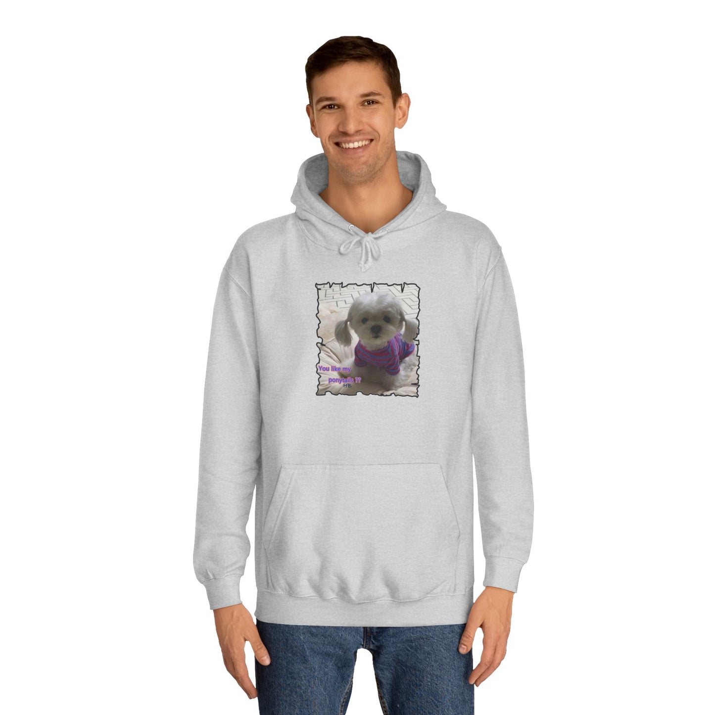 Bichon Maltese extra cute ponytails (Hoodie - Cozy and Durable)