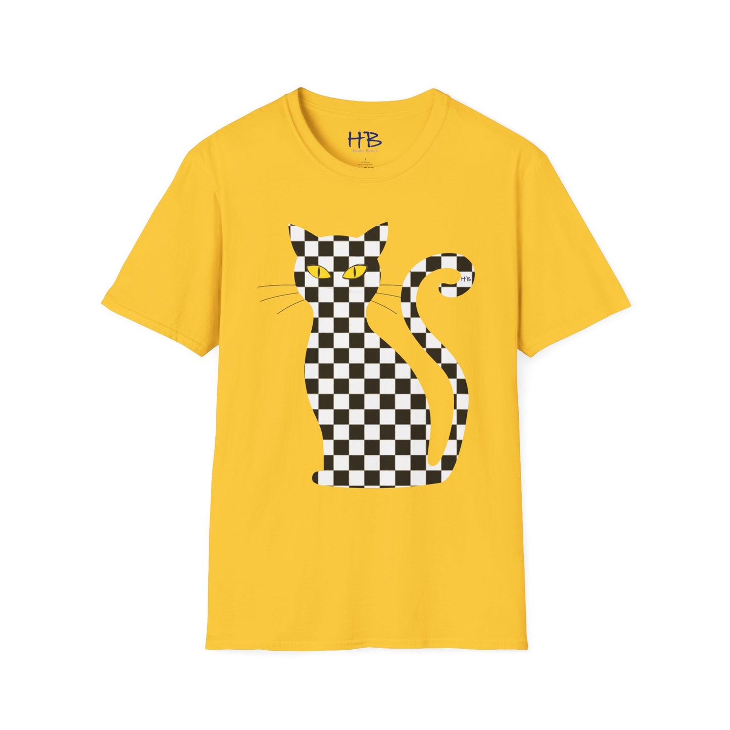 Unconventional Elegance: The Checkered Cat