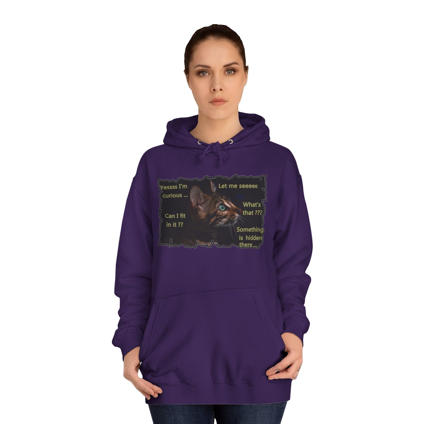 Get Yours Now -- Kitten curiosity and care free (Hoodie - Cozy and Durable)