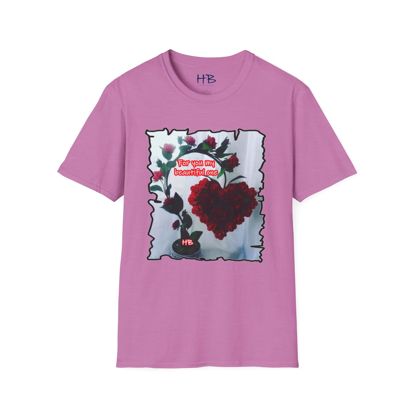 A Botanical Elegance Wearable Ode to Love; A Red Heart Rhapsody Floral Symphony Romantic Reverie