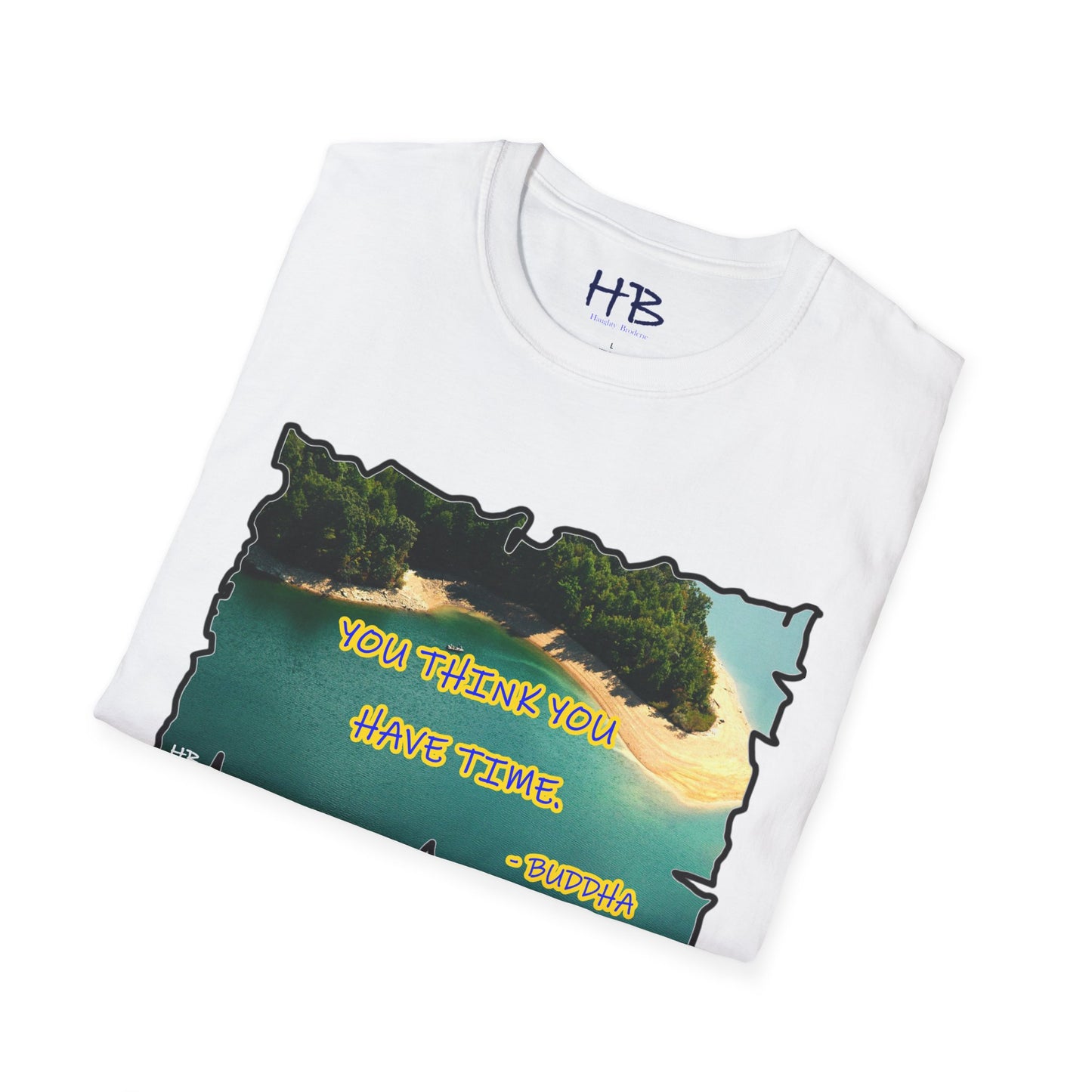 Buddha's Timeless Horizon Harmony; Philosophical Mirage Ethereal Lake Sunset Discourse 7