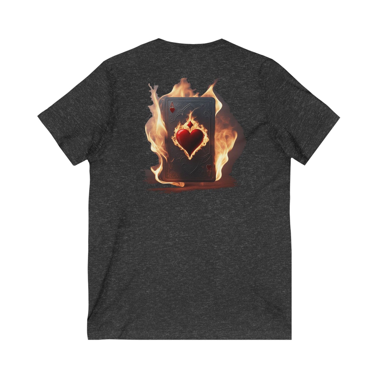 Poker Face-off  Proclamation Challenge (Unisex Jersey Short Sleeve V-neck - Comfortable Everyday Wear)