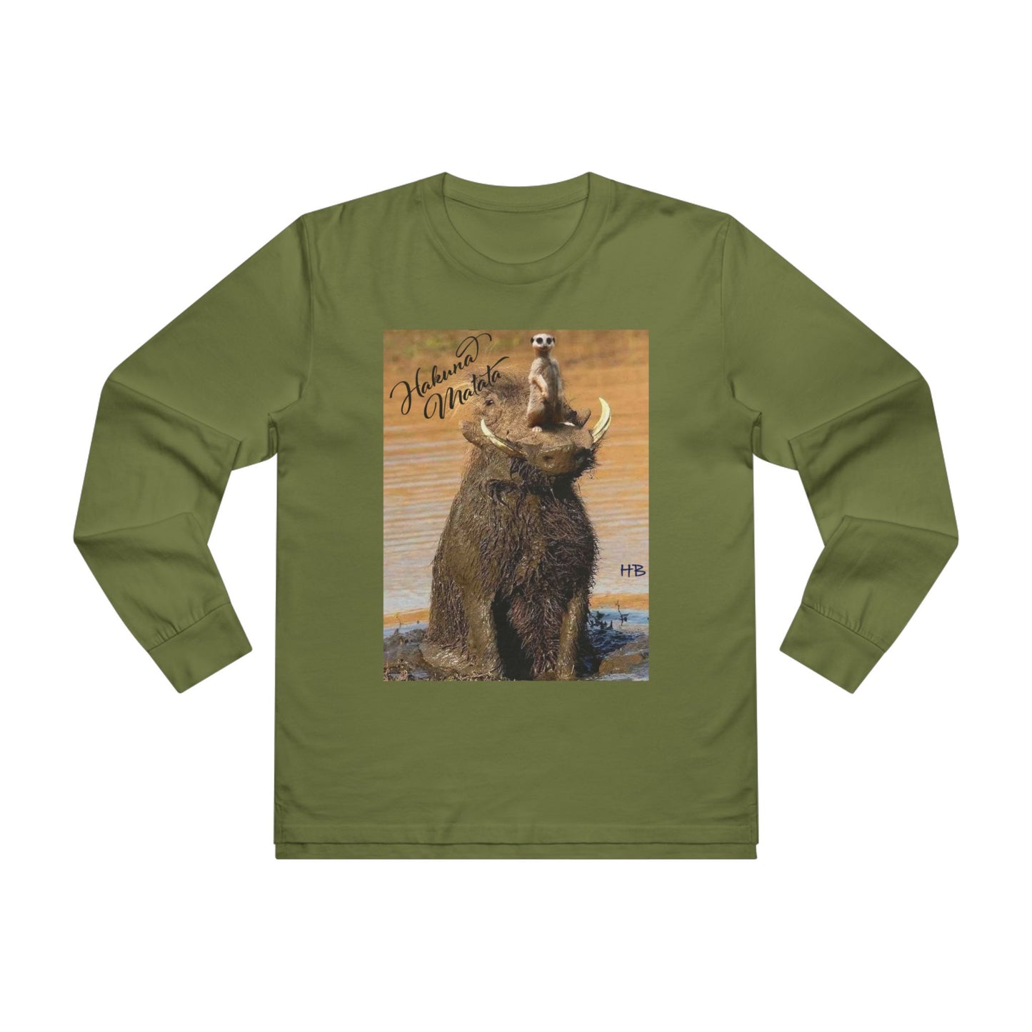 Smile Spark with Hakuna Matata Positivity Patrol Duo (Men's Base Longsleeve Tee - All-Season Wear)