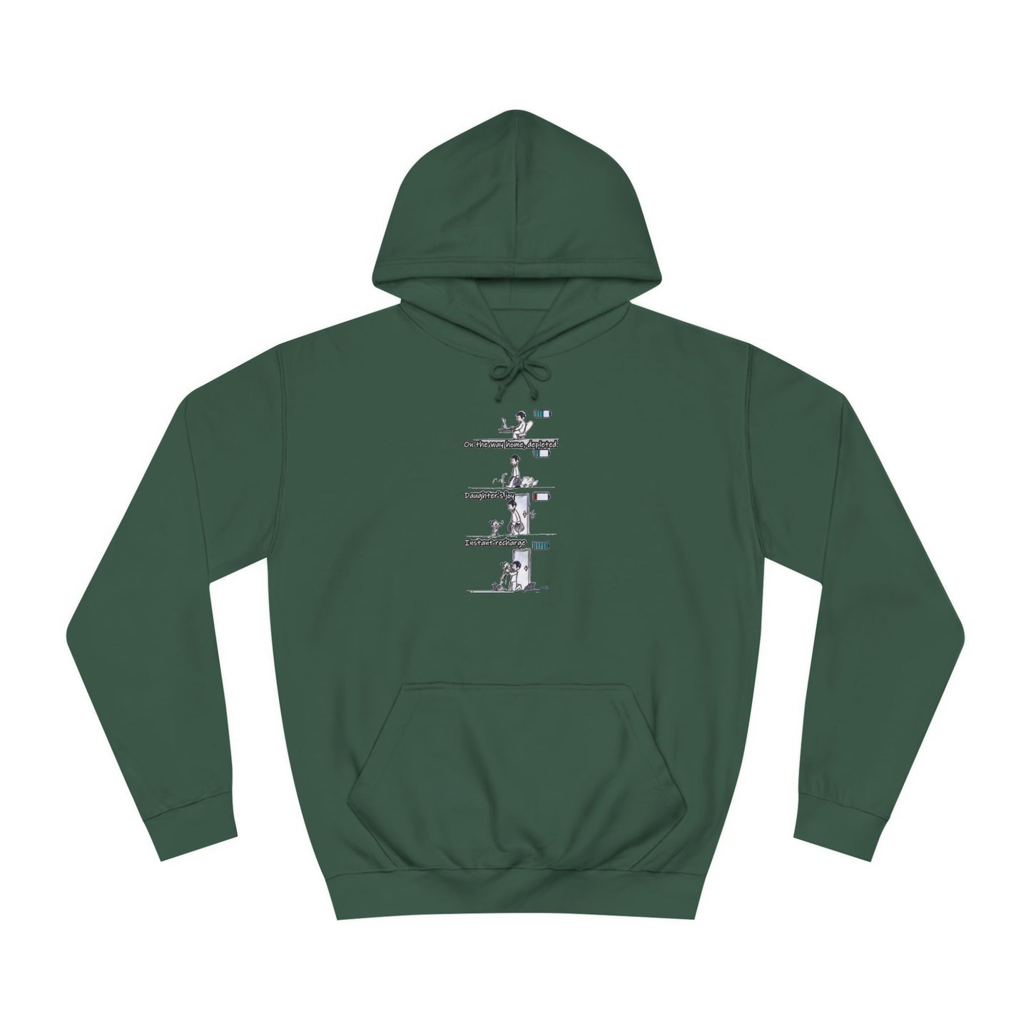 Get Yours Now -- Life's Canvas Daily Energies Unleashed; Day in, Day Out From Office to Home using Threads of Resilience (Hoodie - Cozy and Durable)