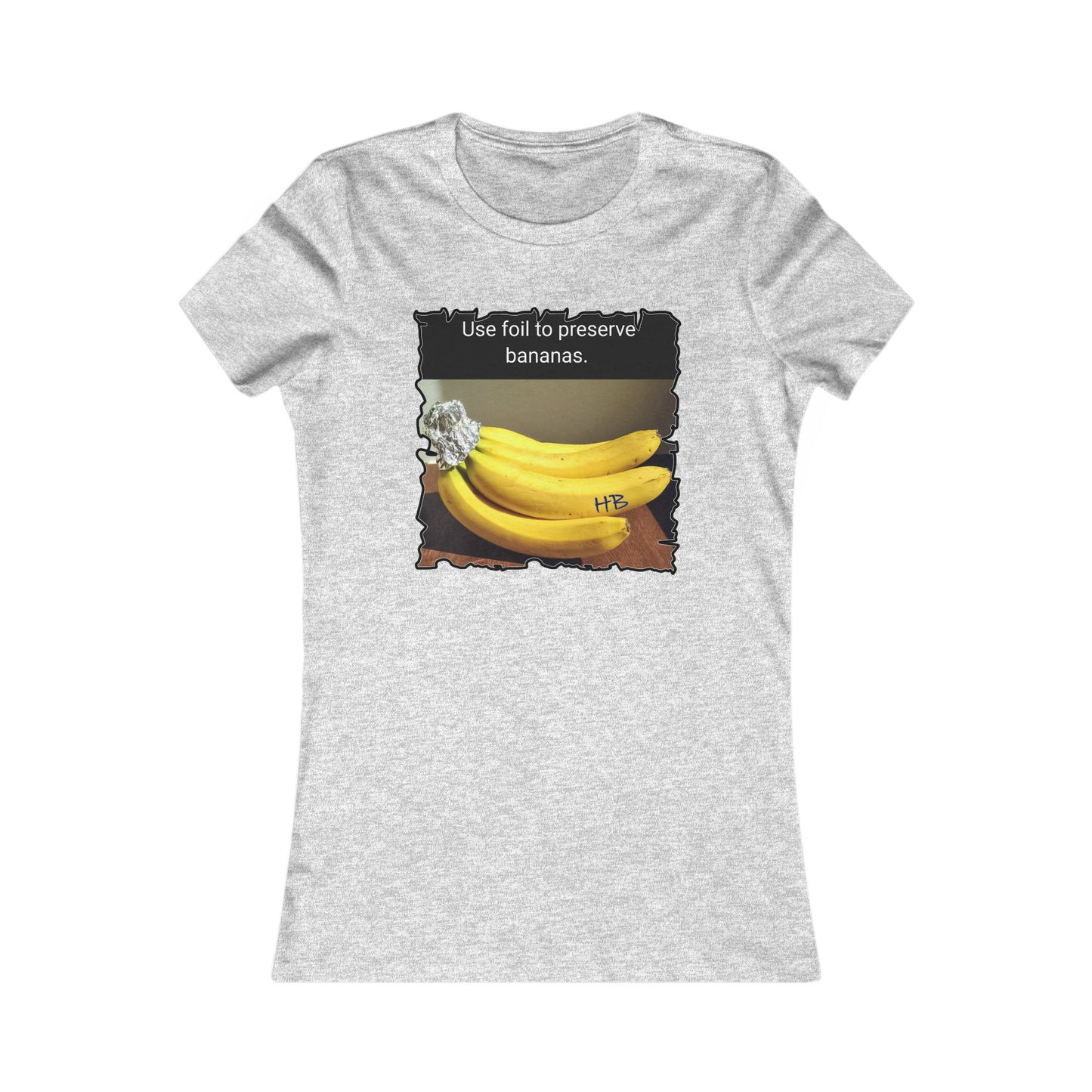 Use foil to preserve a banana (Women - Premium Cotton Tee)