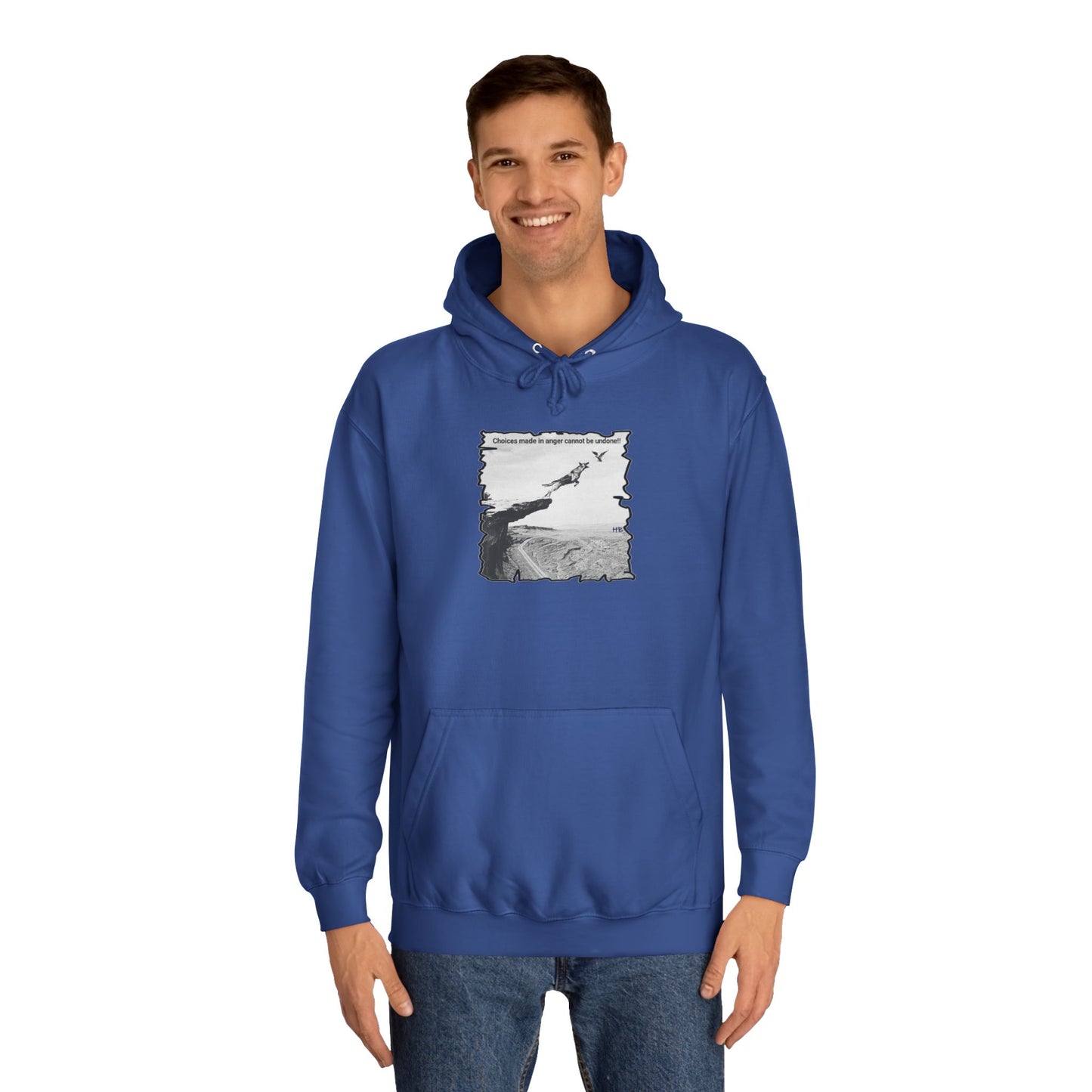 UnWise Woof Cliffhanger Choice Anger's Edge (Hoodie - Cozy and Durable)