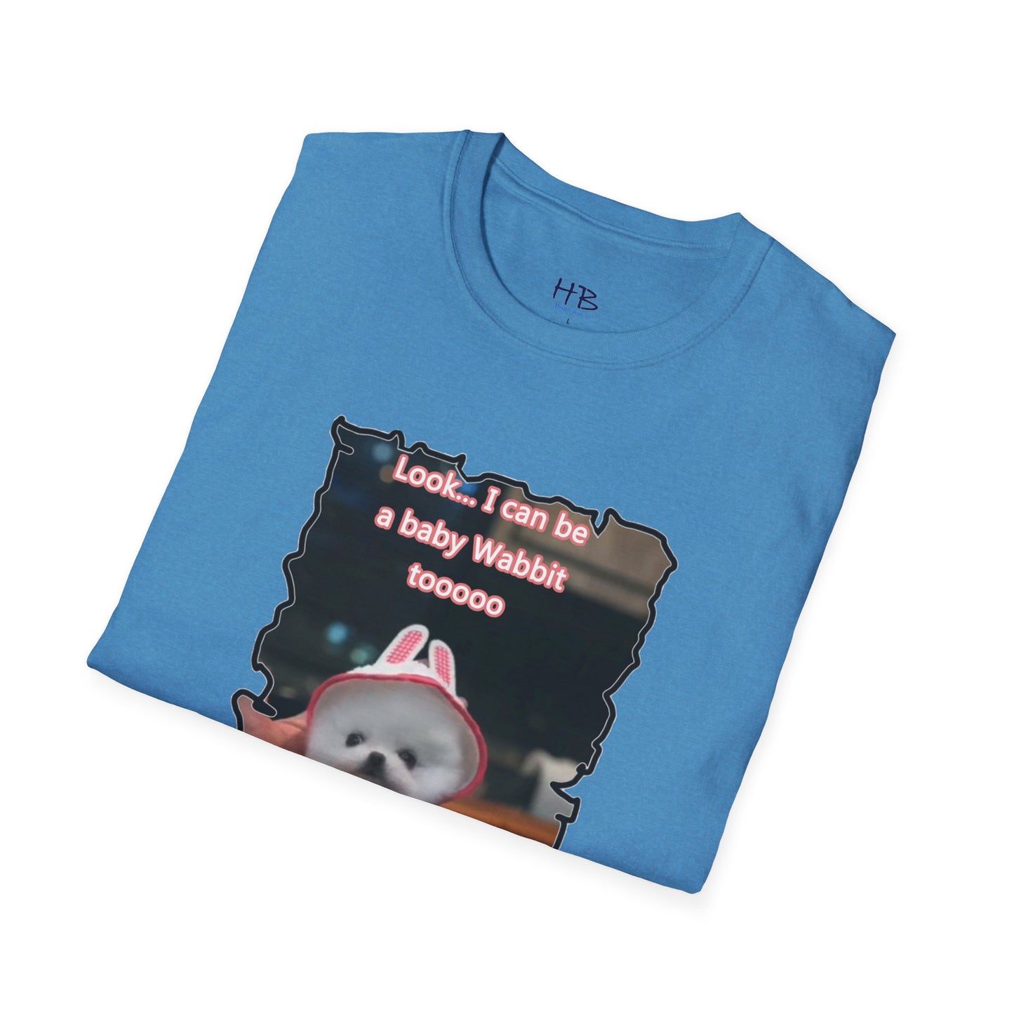 Bichon Maltese puppy dressed in a cute rabbit costume