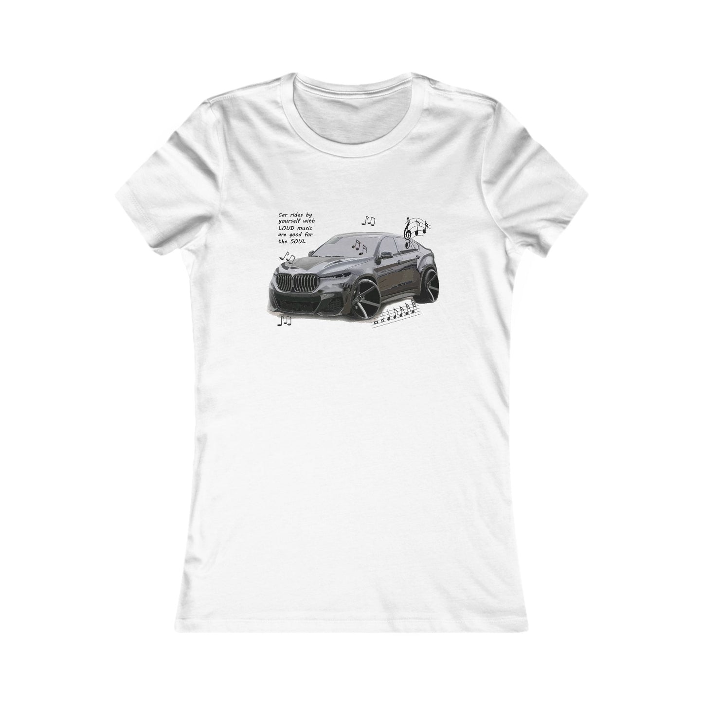 Car rides by yourself with LOUD music is good for the soul. Serenity. WANNA JOIN??? (Women - Premium Cotton Tee)