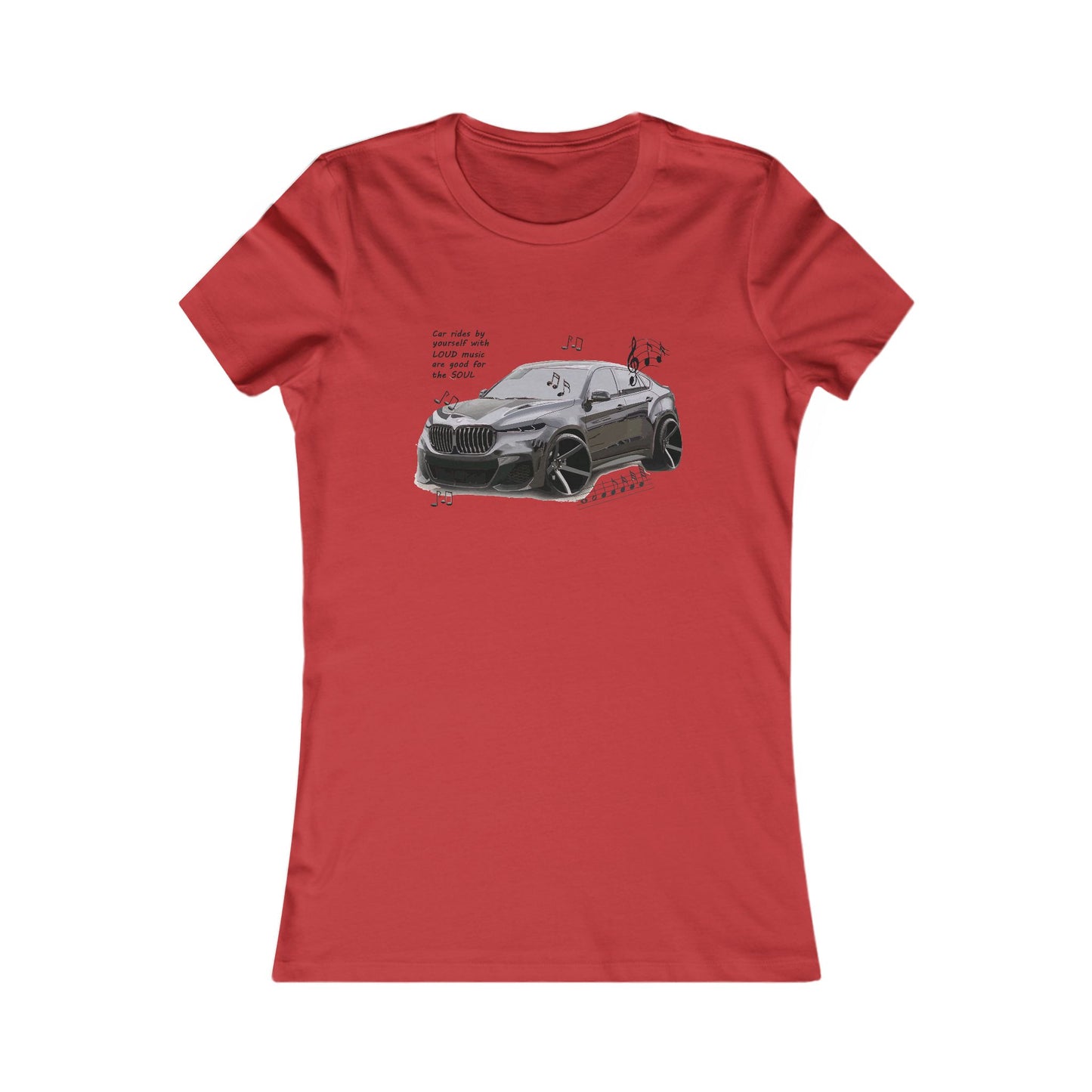 Car rides by yourself with LOUD music is good for the soul. Serenity. WANNA JOIN??? (Women - Premium Cotton Tee)