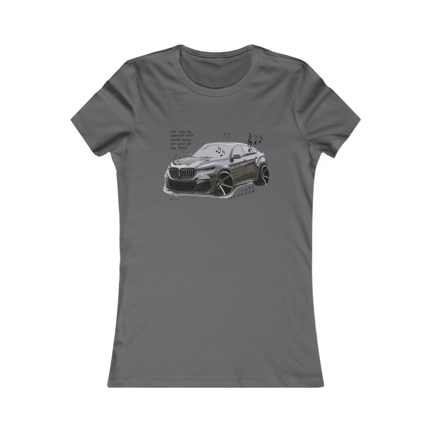 Car rides by yourself with LOUD music is good for the soul. Serenity. WANNA JOIN??? (Women - Premium Cotton Tee)
