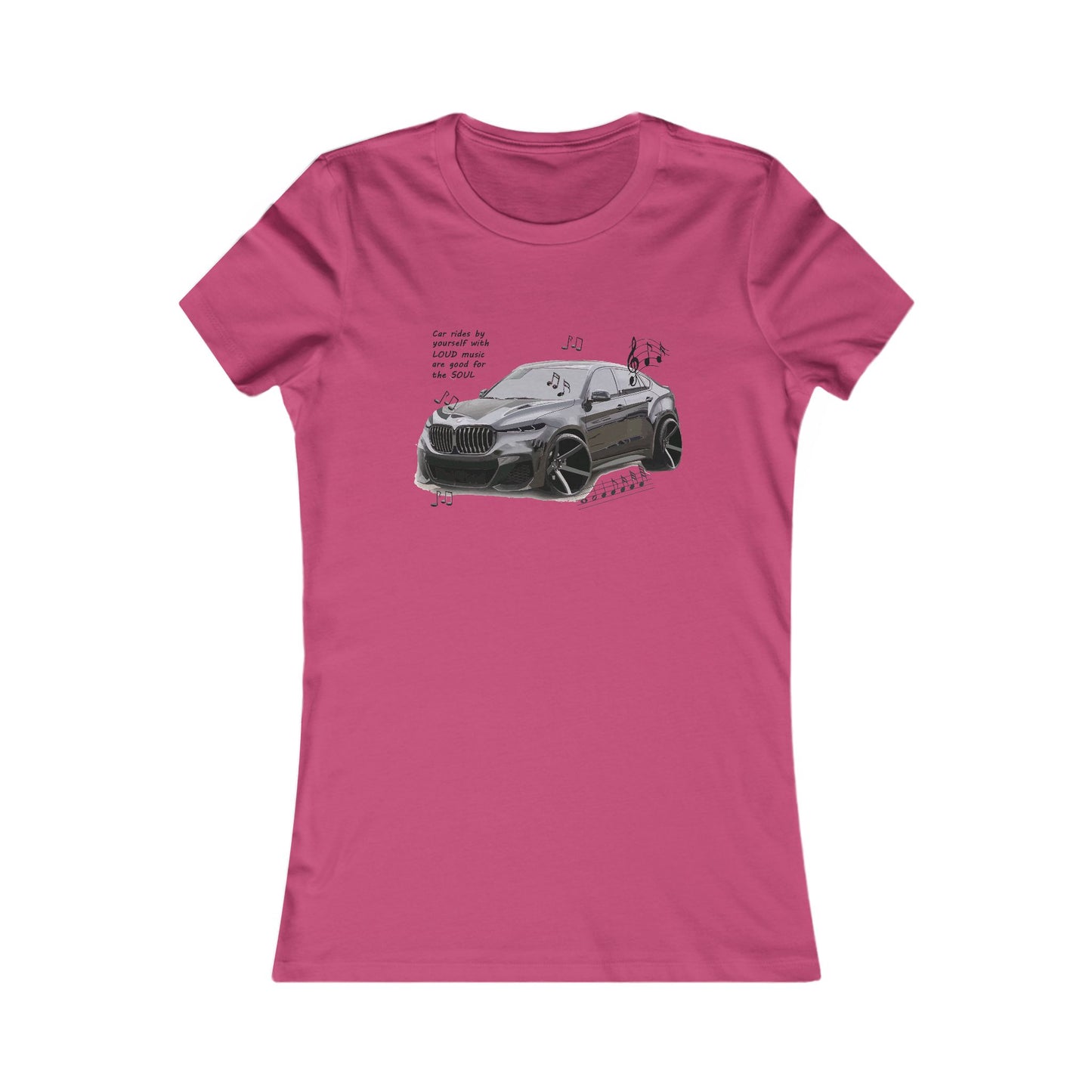 Car rides by yourself with LOUD music is good for the soul. Serenity. WANNA JOIN??? (Women - Premium Cotton Tee)
