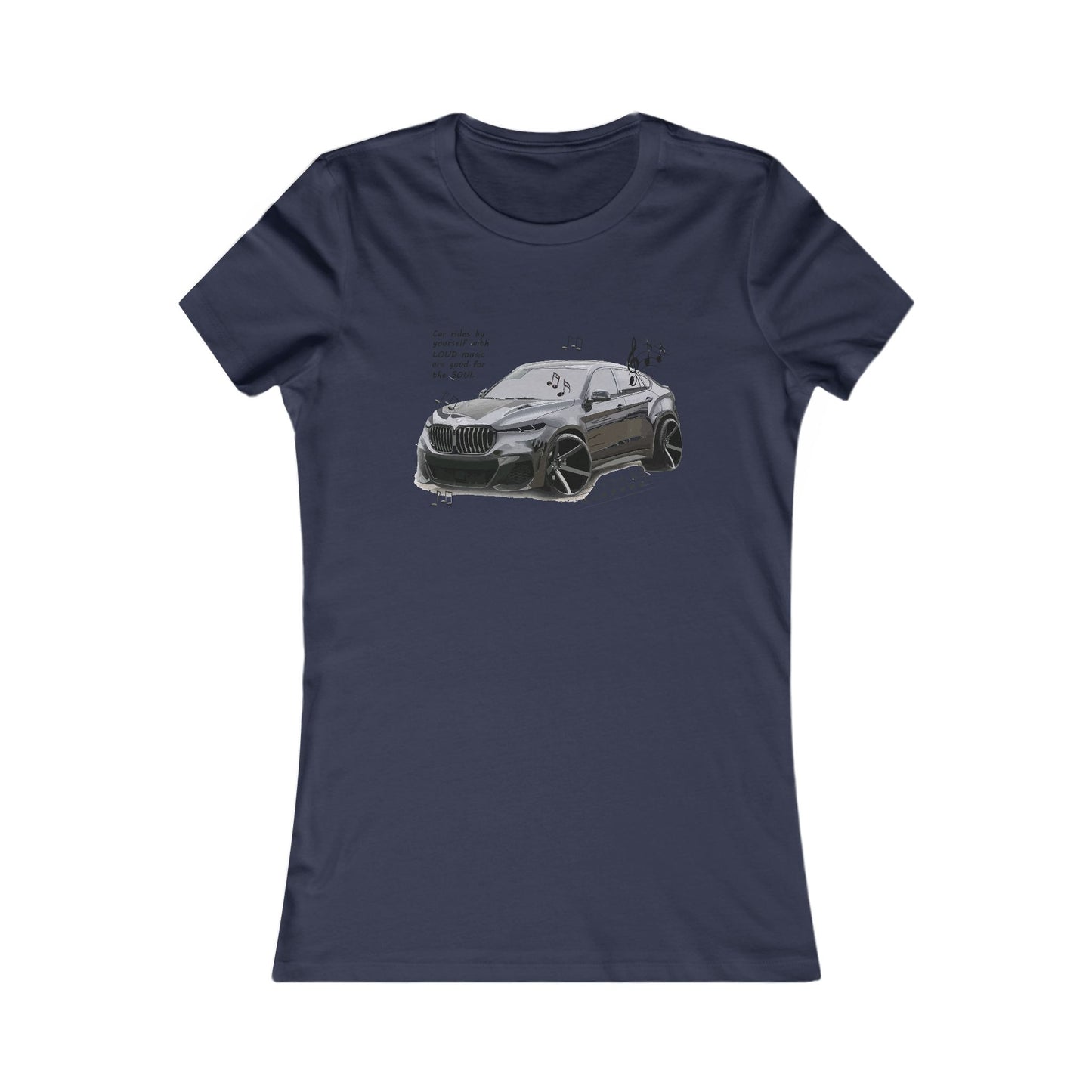 Car rides by yourself with LOUD music is good for the soul. Serenity. WANNA JOIN??? (Women - Premium Cotton Tee)