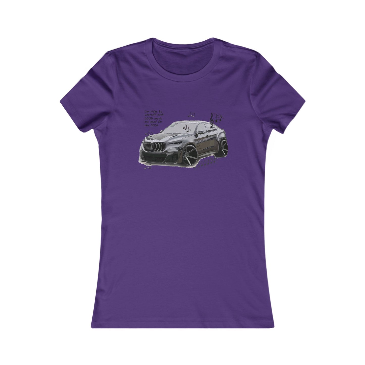Car rides by yourself with LOUD music is good for the soul. Serenity. WANNA JOIN??? (Women - Premium Cotton Tee)