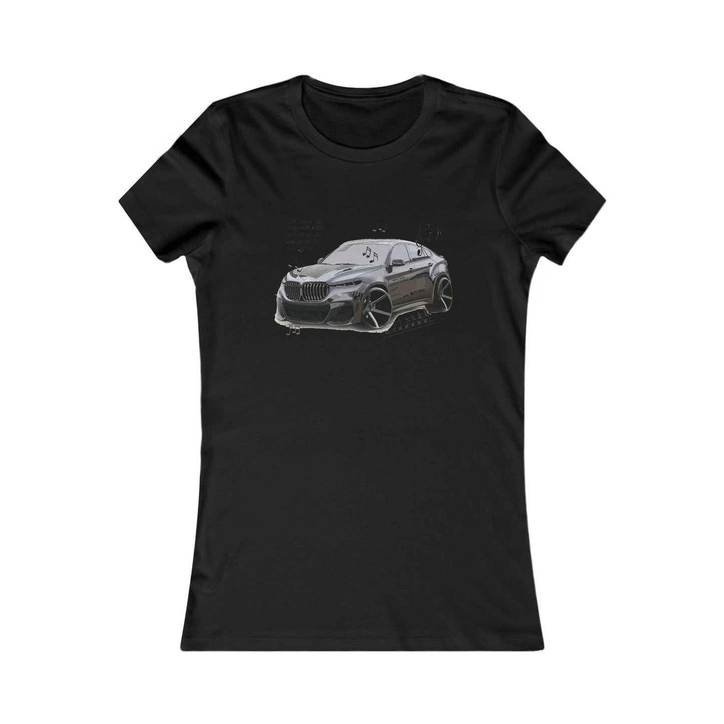 Car rides by yourself with LOUD music is good for the soul. Serenity. WANNA JOIN??? (Women - Premium Cotton Tee)