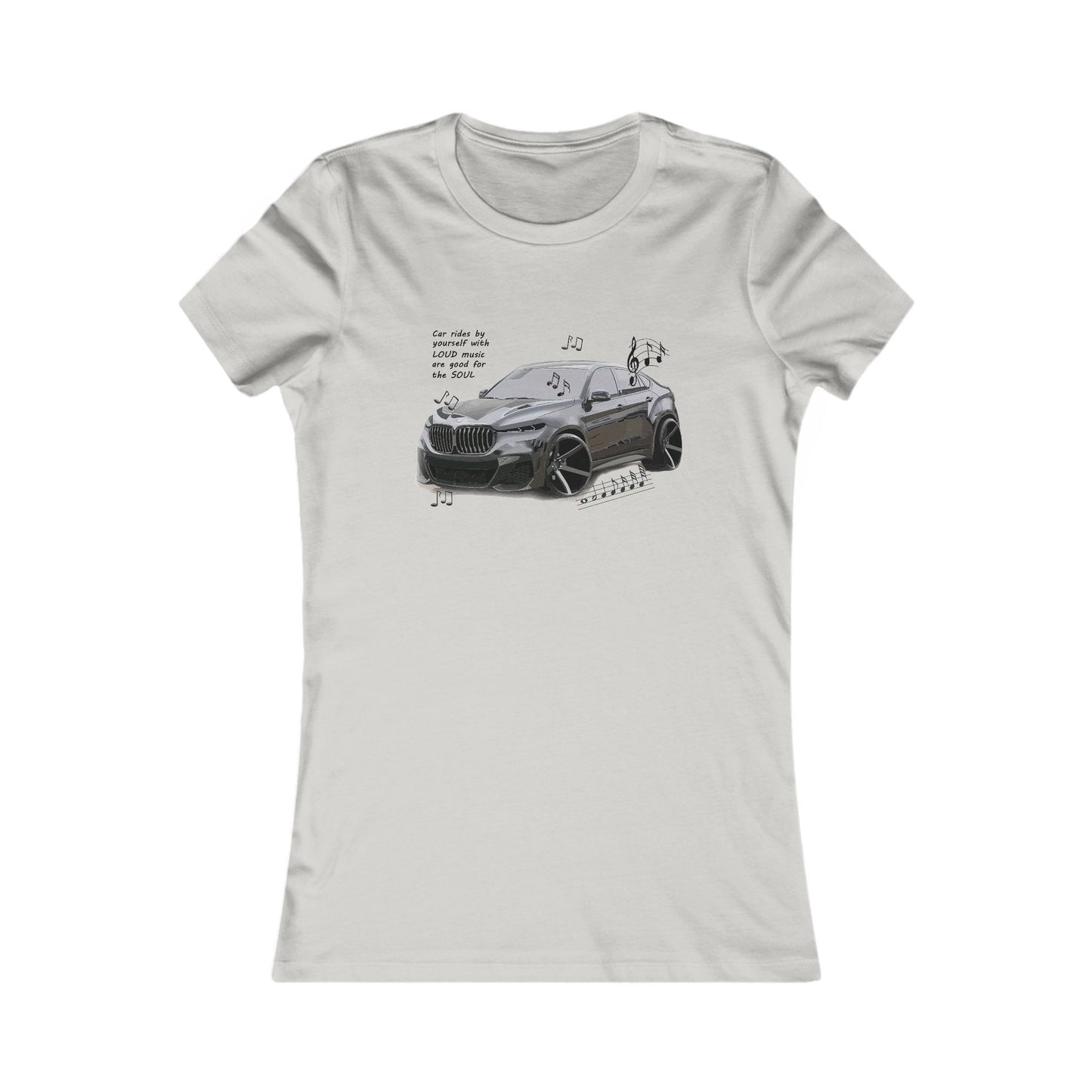 Car rides by yourself with LOUD music is good for the soul. Serenity. WANNA JOIN??? (Women - Premium Cotton Tee)