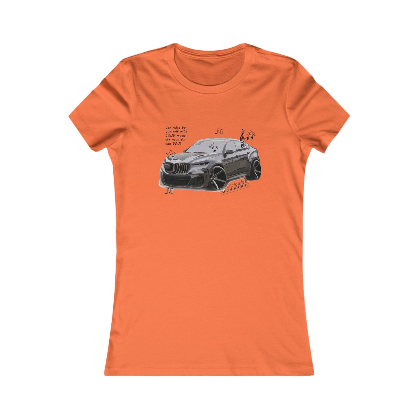 Car rides by yourself with LOUD music is good for the soul. Serenity. WANNA JOIN??? (Women - Premium Cotton Tee)