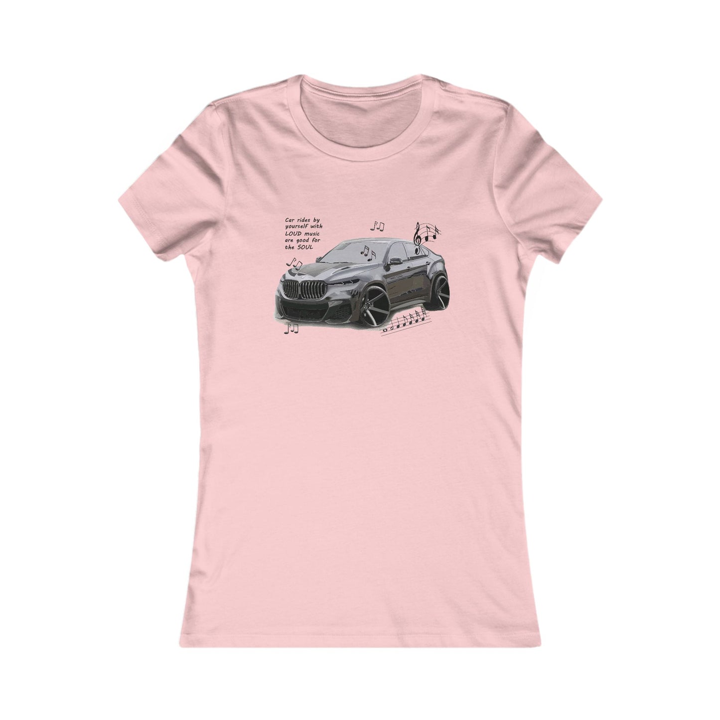 Car rides by yourself with LOUD music is good for the soul. Serenity. WANNA JOIN??? (Women - Premium Cotton Tee)