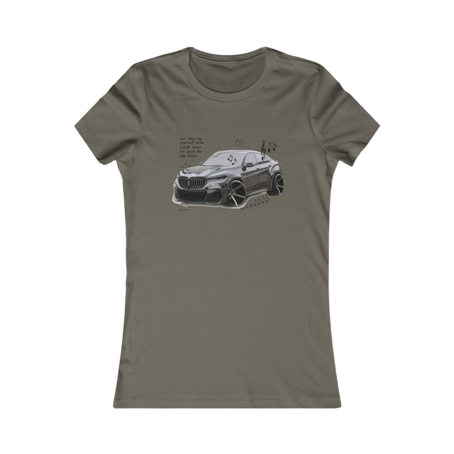Car rides by yourself with LOUD music is good for the soul. Serenity. WANNA JOIN??? (Women - Premium Cotton Tee)