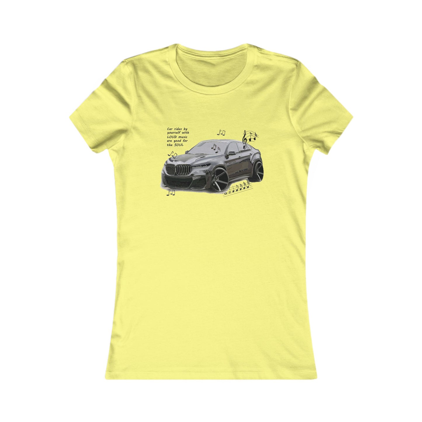 Car rides by yourself with LOUD music is good for the soul. Serenity. WANNA JOIN??? (Women - Premium Cotton Tee)