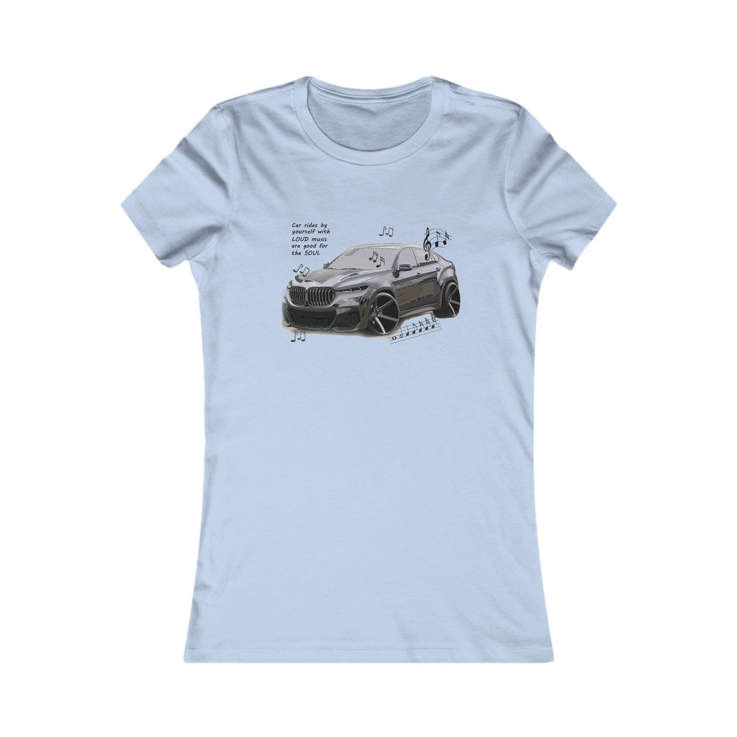 Car rides by yourself with LOUD music is good for the soul. Serenity. WANNA JOIN??? (Women - Premium Cotton Tee)