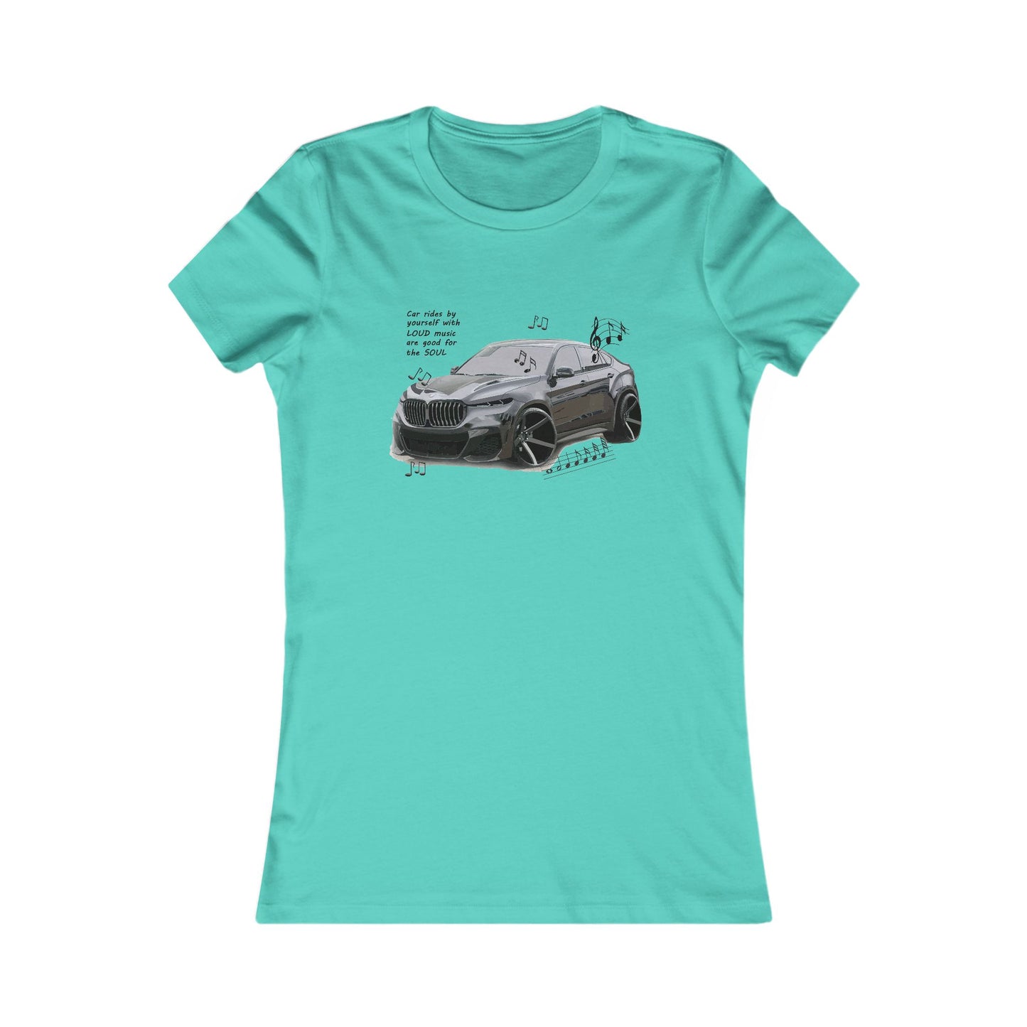 Car rides by yourself with LOUD music is good for the soul. Serenity. WANNA JOIN??? (Women - Premium Cotton Tee)
