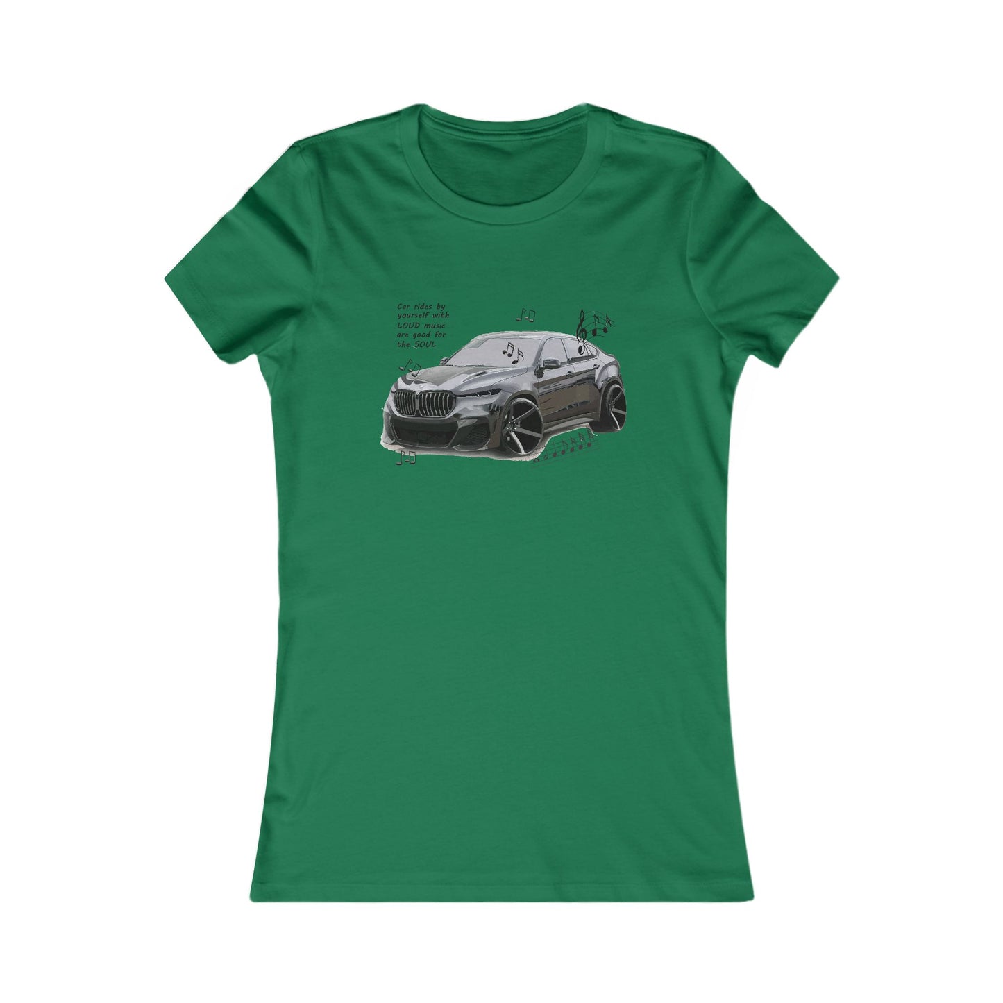 Car rides by yourself with LOUD music is good for the soul. Serenity. WANNA JOIN??? (Women - Premium Cotton Tee)
