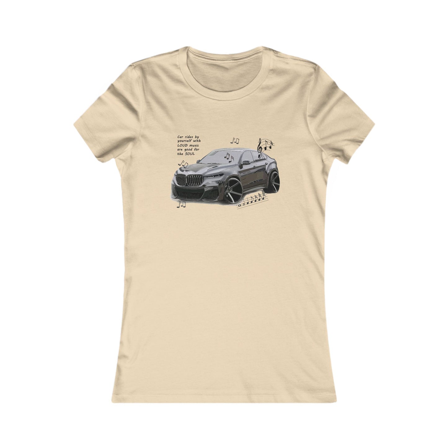 Car rides by yourself with LOUD music is good for the soul. Serenity. WANNA JOIN??? (Women - Premium Cotton Tee)
