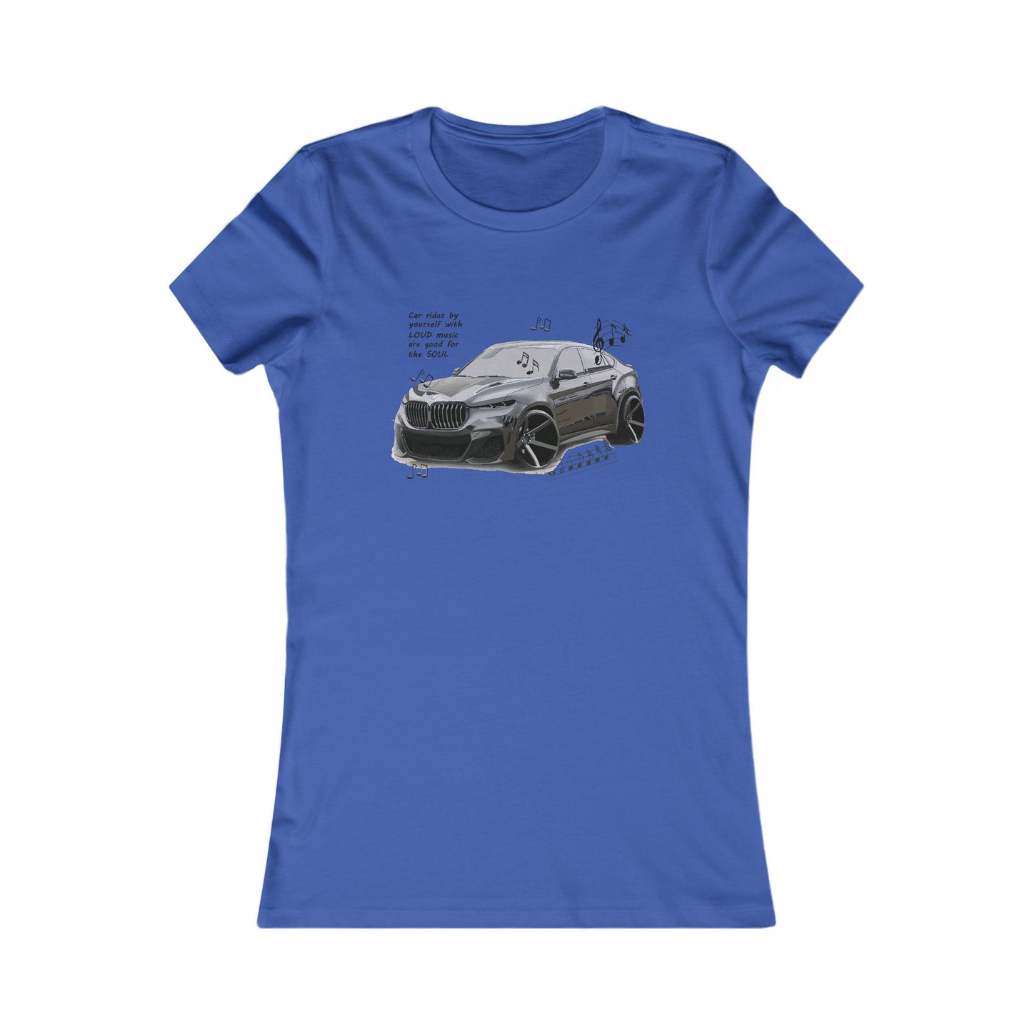 Car rides by yourself with LOUD music is good for the soul. Serenity. WANNA JOIN??? (Women - Premium Cotton Tee)