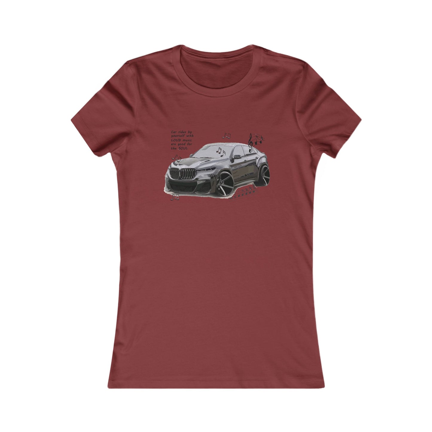 Car rides by yourself with LOUD music is good for the soul. Serenity. WANNA JOIN??? (Women - Premium Cotton Tee)