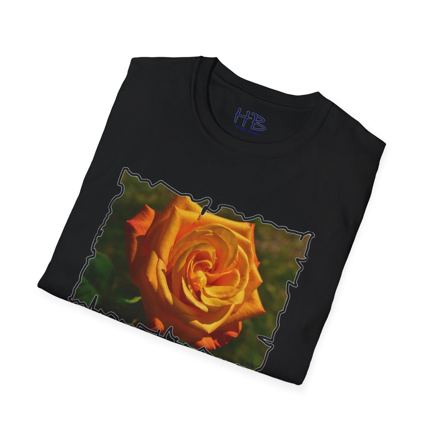 Blossoming Splendor: The Majestic Orange Rose Tee Shirt