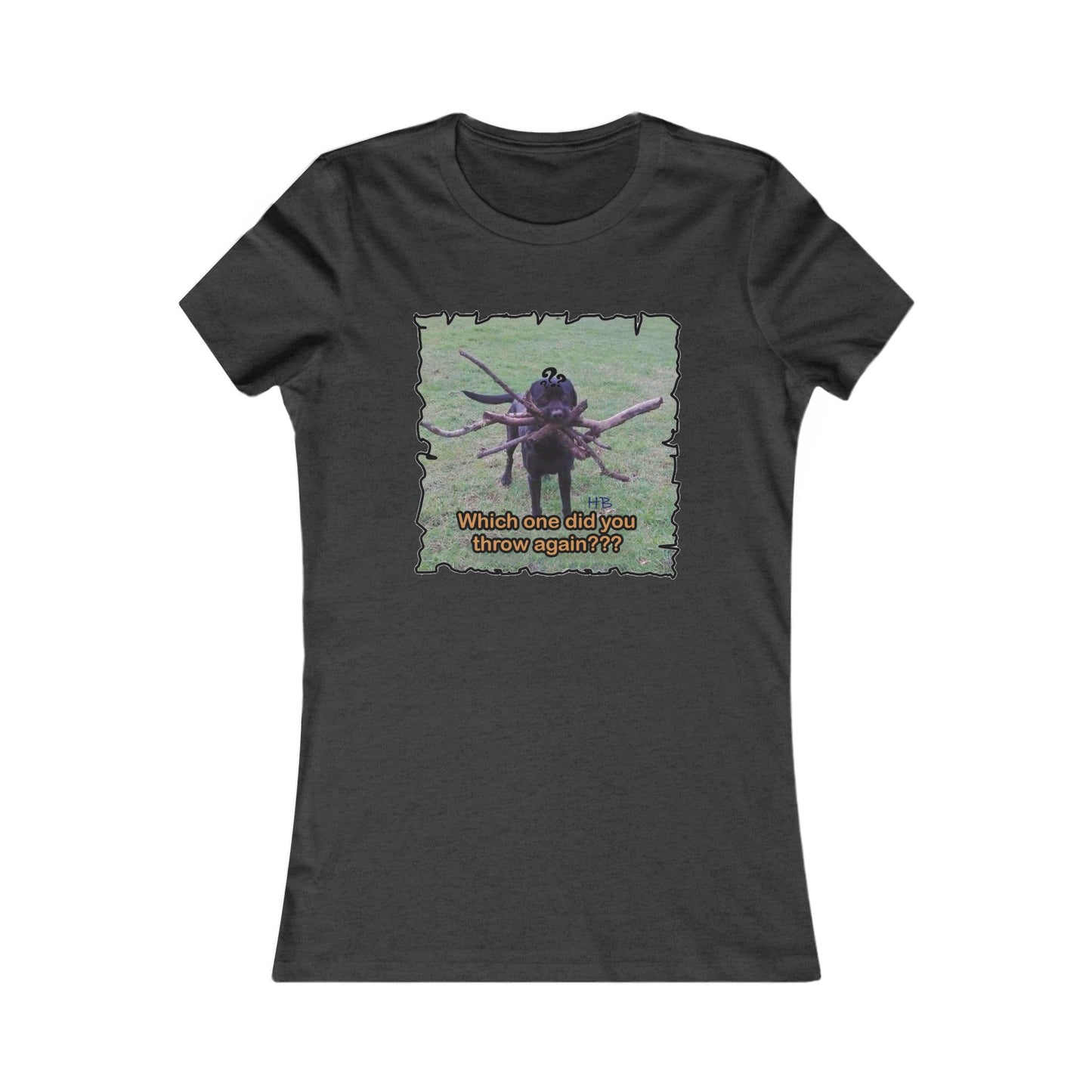 Fetching Pawsitively Cute (Women - Premium Cotton Tee)