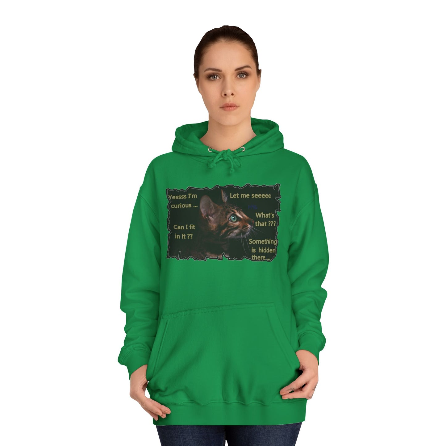 Get Yours Now -- Kitten curiosity and care free (Hoodie - Cozy and Durable)