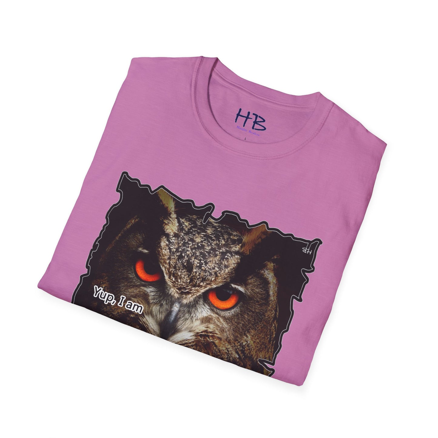 Spotted Owl "Upside-down" Orange mysterious eyes prowling in the dark