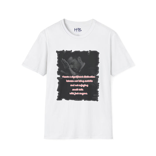 "There's a significant distinction between not being sociable and not enjoying small talk with just anyone