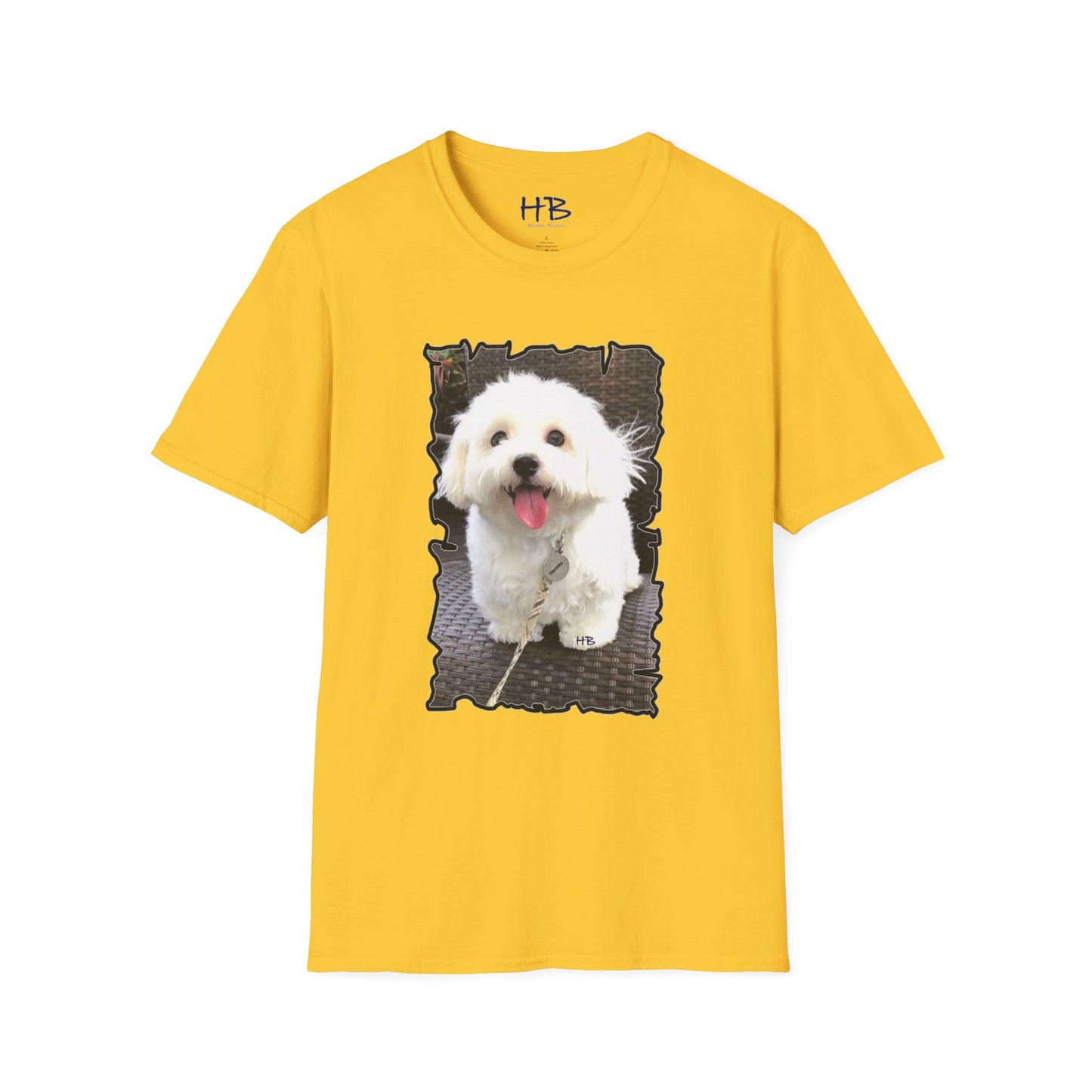 Bichon Malthese - Hermes with big smile and pink tongue