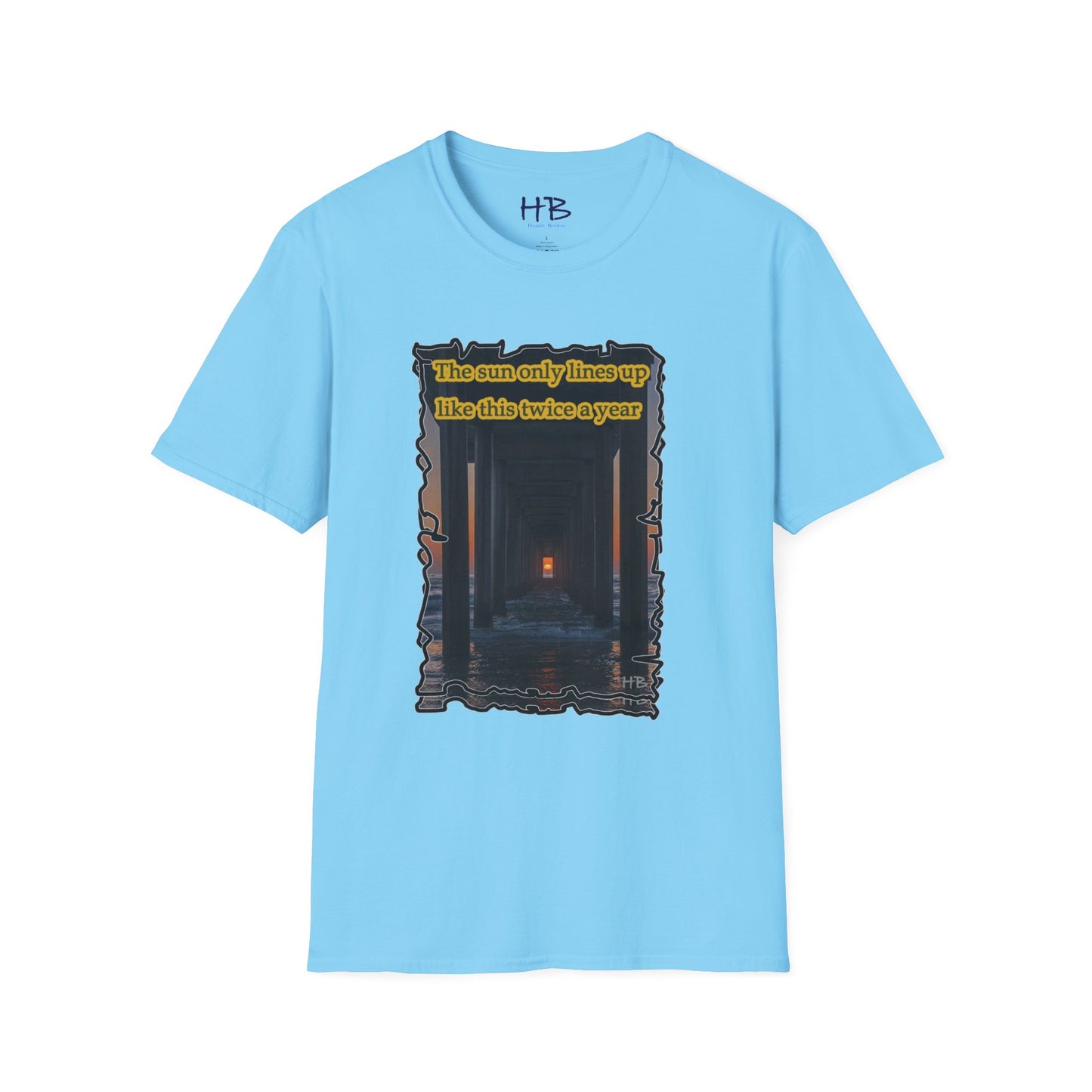 Beautiful experience the Magic of Nature of sunset through wooden tunnel