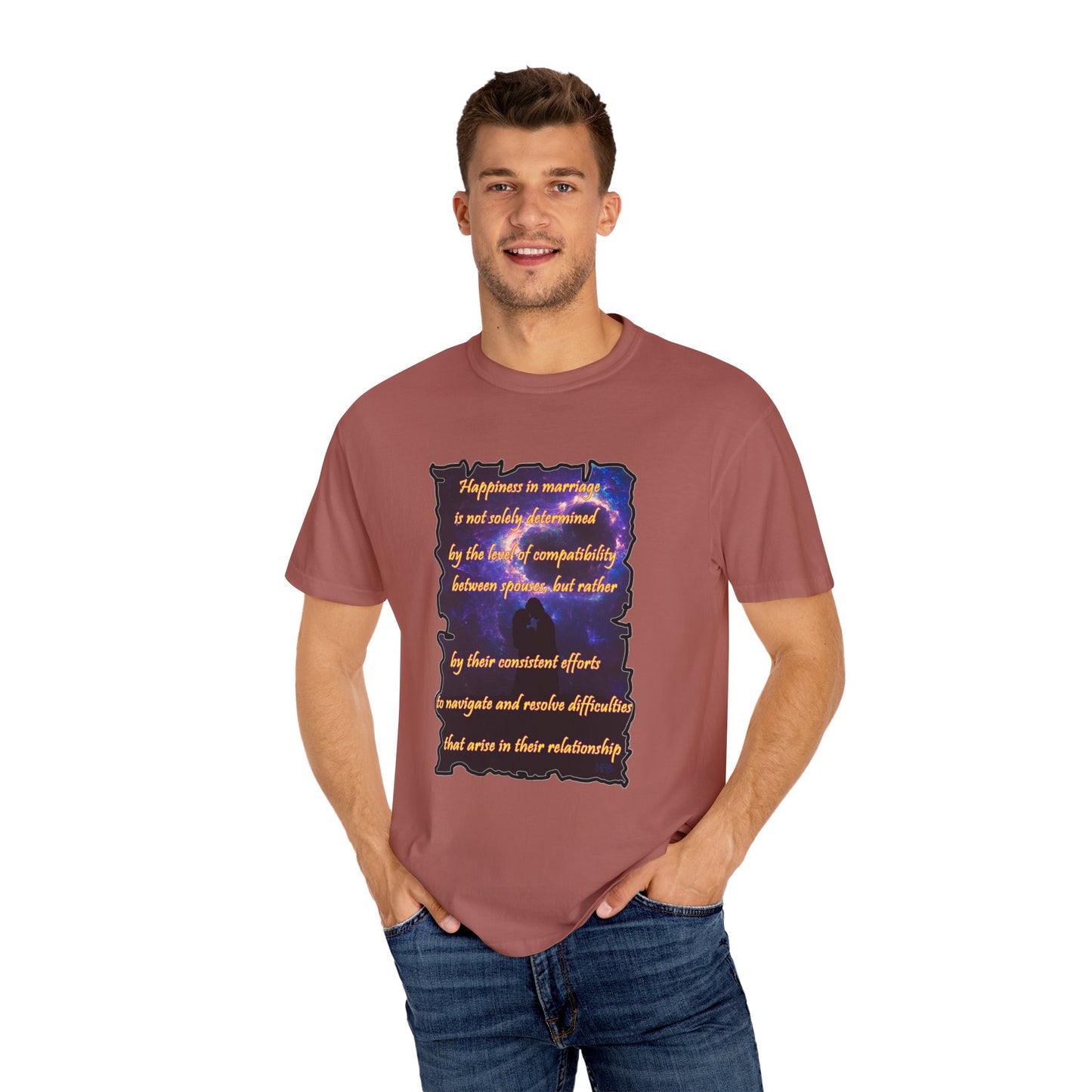 Marriage & Commitment V-Neck Tee – Love, Growth & Relationship Wisdom