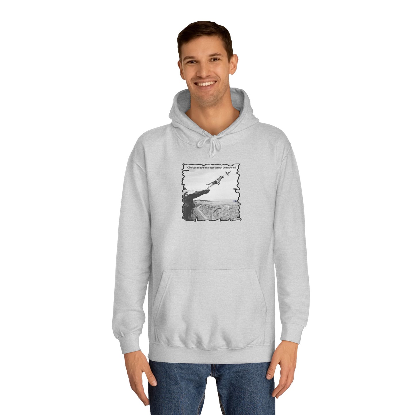 UnWise Woof Cliffhanger Choice Anger's Edge (Hoodie - Cozy and Durable)