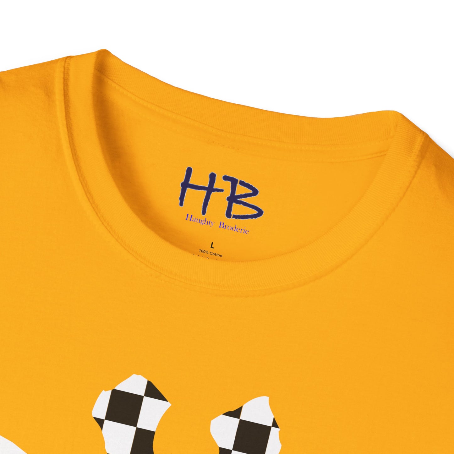 Graceful Heights: The Refined Checkered Giraffe Garment