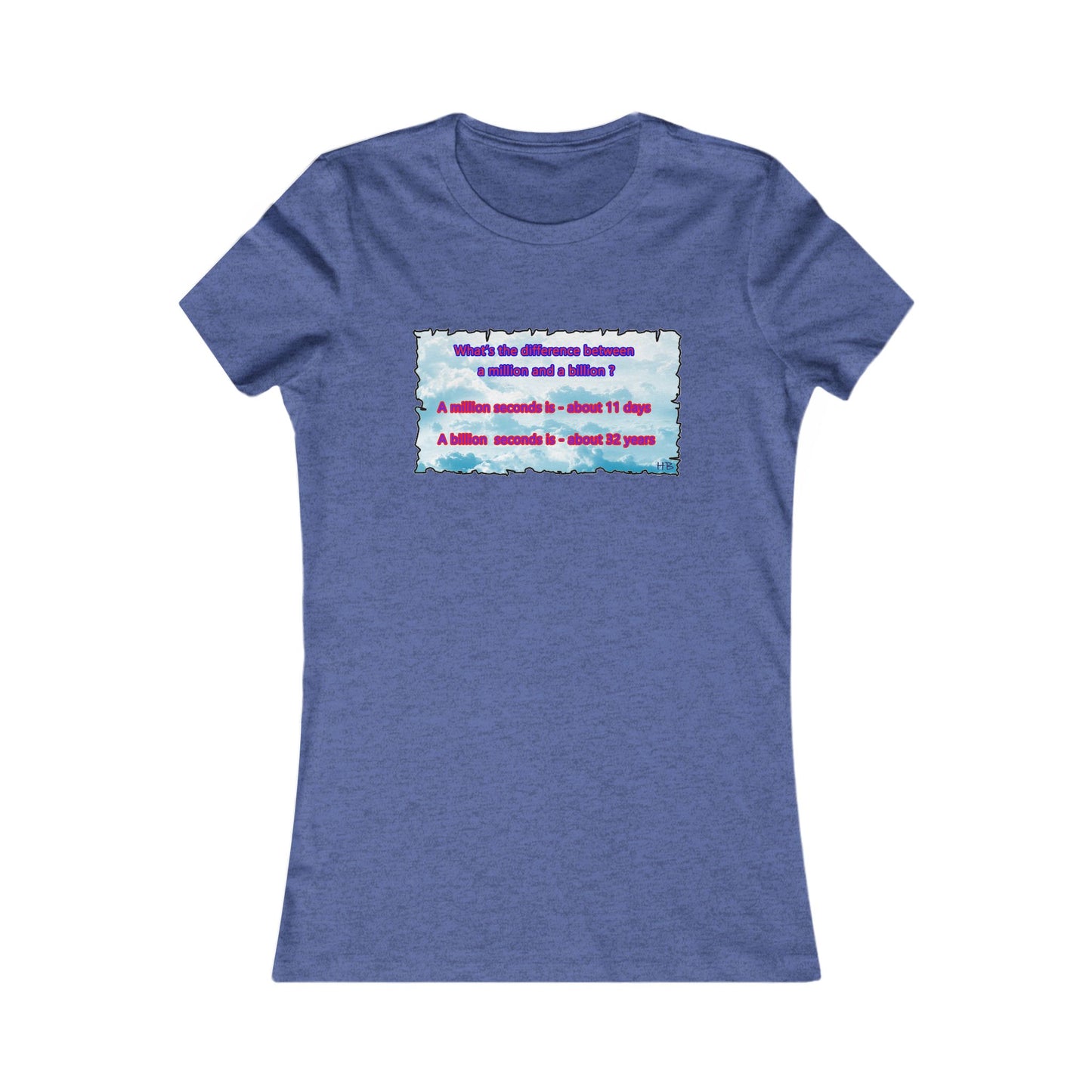 Difference between million and billion calculated in seconds (Women - Premium Cotton Tee)