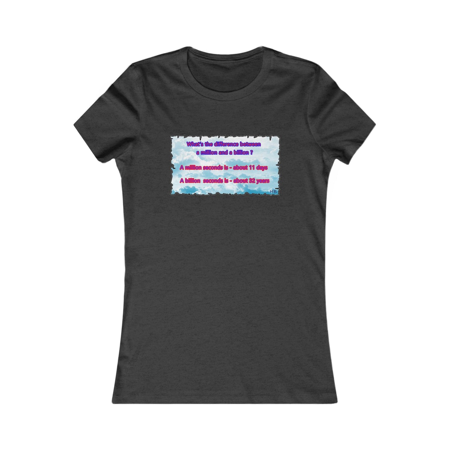 Difference between million and billion calculated in seconds (Women - Premium Cotton Tee)