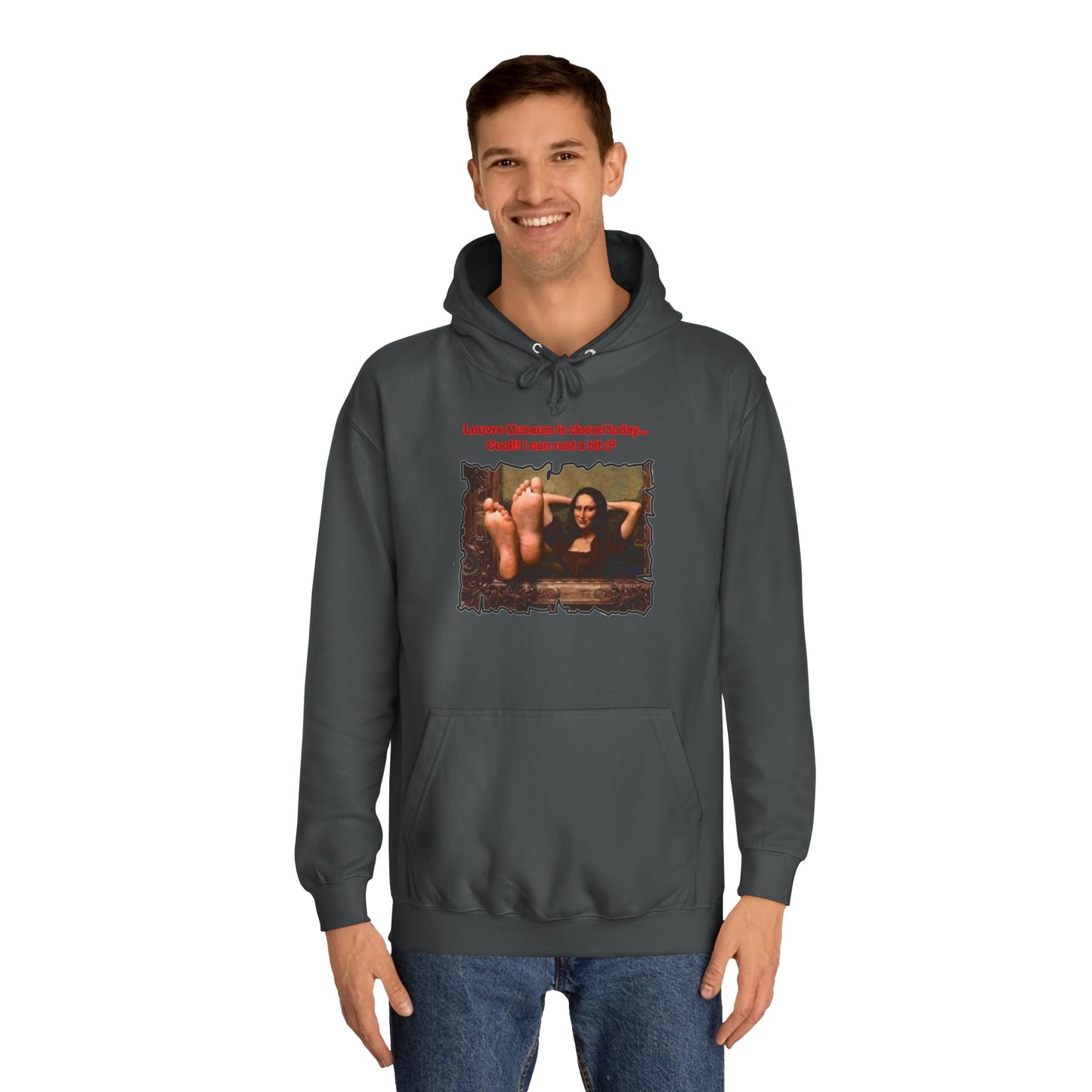 Get Yours Now -- Mischievous Playful Mona Lisa (Hoodie - Cozy and Durable)