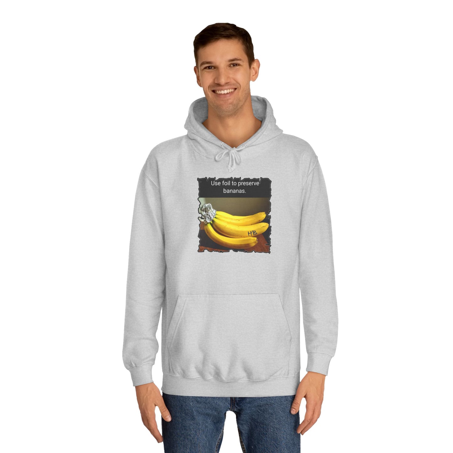 Use foil to preserve a banana (Hoodie - Cozy and Durable)