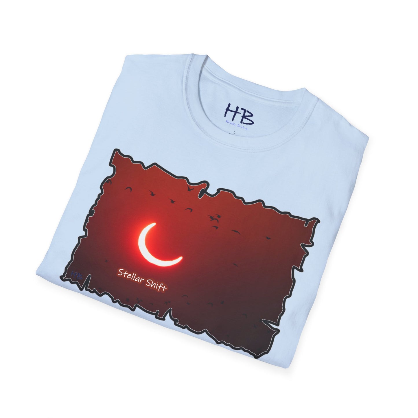 Avian Symphony in a Orange Odyssey; Moonlit Migration in Dusk's Embrace